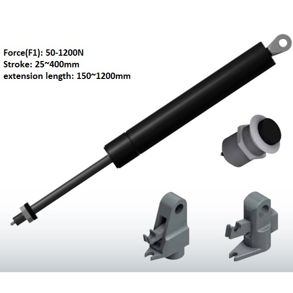 Ty hơi giảm chấn dạng khóa Locking gas spring