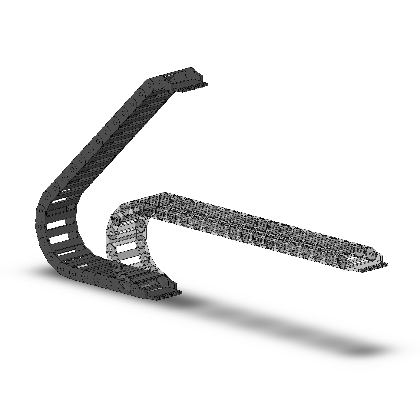 Xích nhựa KYEC dạng kín